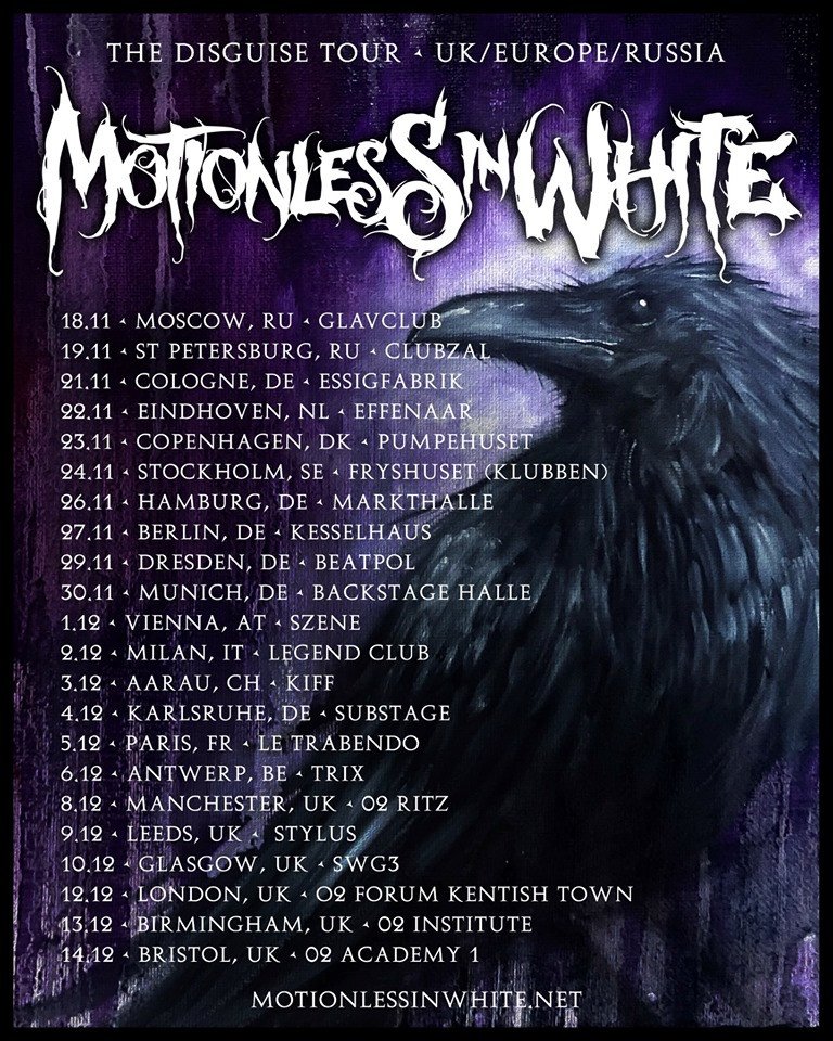 Motionless In White tour