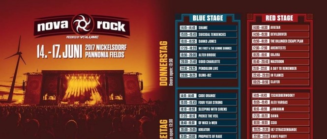 Nova Rock oznamuje poslední kapely, ohlašuje změny a zveřejňuje harmonogram