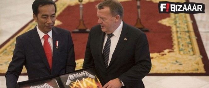 Dárek snů. Dánský premiér obdaroval indonéského prezidenta deluxe boxem Metalliky