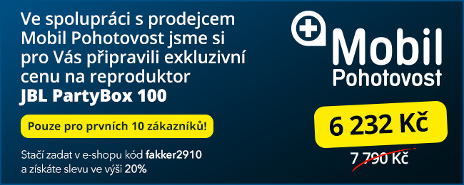 Bluetooth reproduktor JBL PartyBox 100 promo